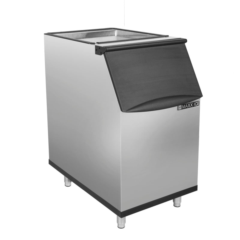 Maxx Ice MIB310N Storage Bin, 22"W, 310 lbs Storage Capacity, in Stainless Steel