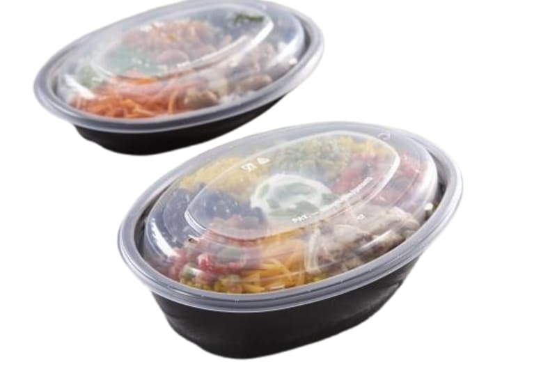 Outlet Sabert 5242091N300 Clear Lid for 16 and 30 oz. Oval Bowls