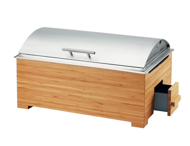 Cal-Mil 3821-60 Bamboo Chafer, Includes Stainless Steel Cover