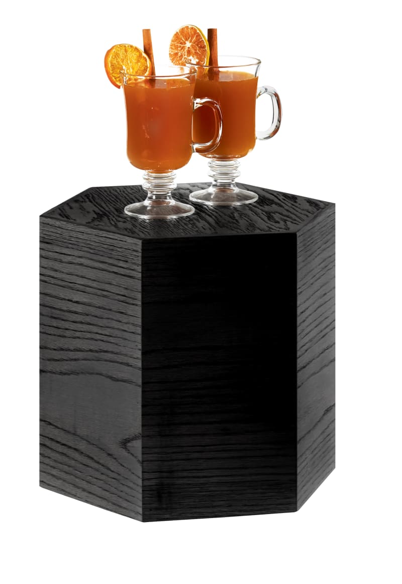 Cal-Mil 435-11-87 Cinderwood Hexagon Riser, 12" X 11"