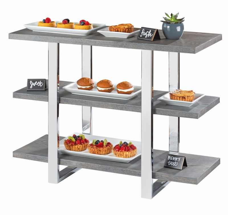 Cal-Mil 3708-83 Ashwood Three-Tier Riser, 32" X 14-3/4" X 25"
