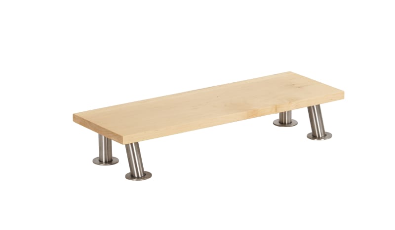 Cal-Mil 22396-3-71 Maple Riser with Stainless Steel Legs, 3"H