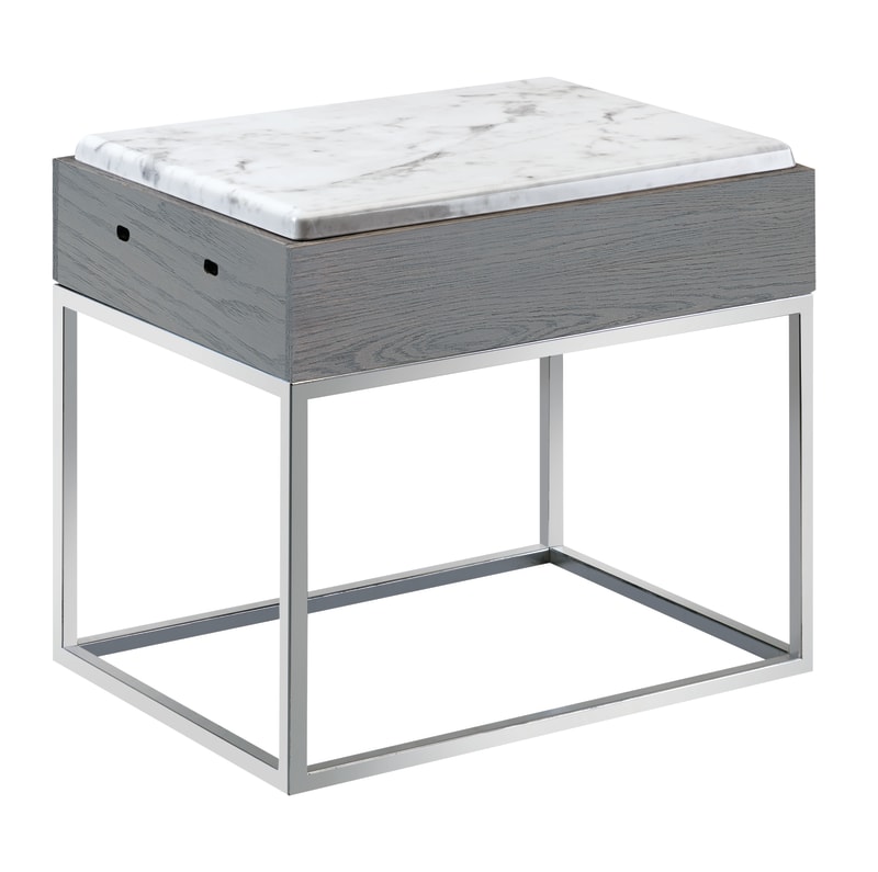 Cal-Mil 3822-13-83 Ashwood Riser With Melamine Marble Tray, 15" X 11" X 13-1/4"