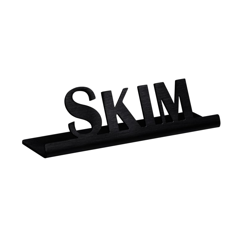 Service Ideas 1C-ST-SKIM-SIGN-BX Laser Cut ID Sign, Skim, Black Onyx