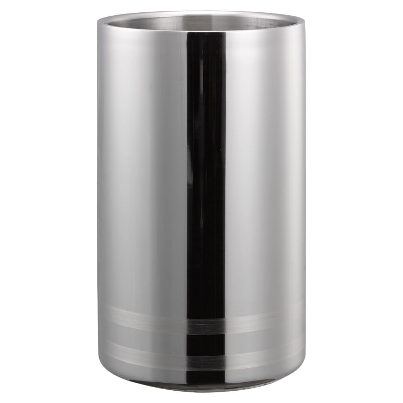 Service Ideas WC2LBPS Wine Chiller, Double Wall, Polished with Brushed Accents