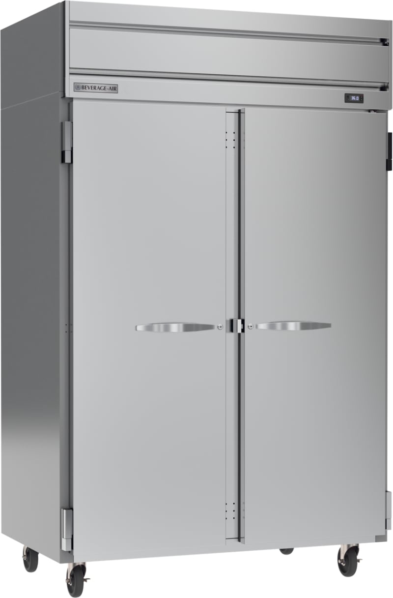 Beverage Air HR2HC-1S Horizon Series 52" Two Solid Swing Door Reach-In Refrigerator