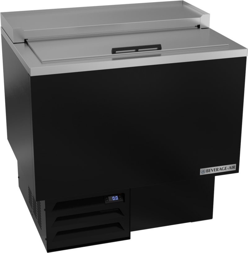 Beverage Air GF34HC-B 34" Black Glass Froster and Plate Chiller