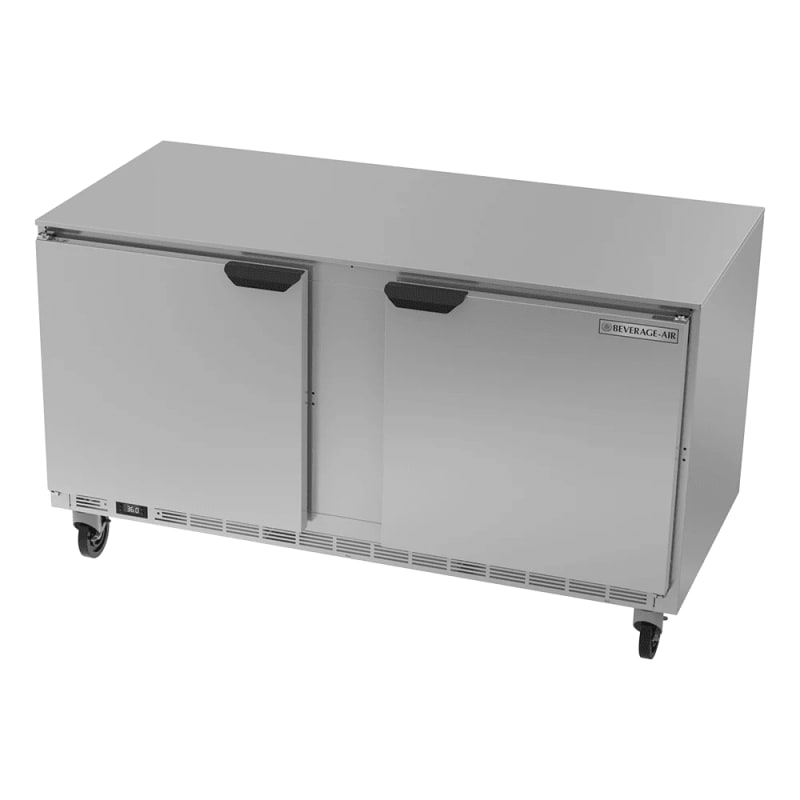 Beverage Air UCR60AHC 60" 2-Door Undercounter Refrigerator
