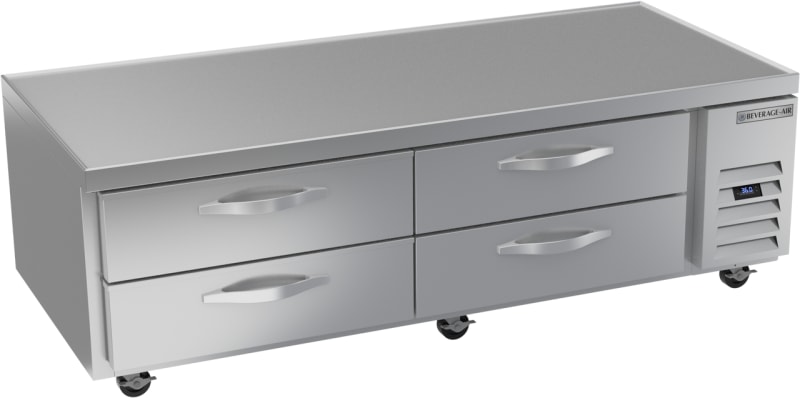 Beverage Air WTRCS72HC 72" 4-Drawer Refrigerated Chef Base