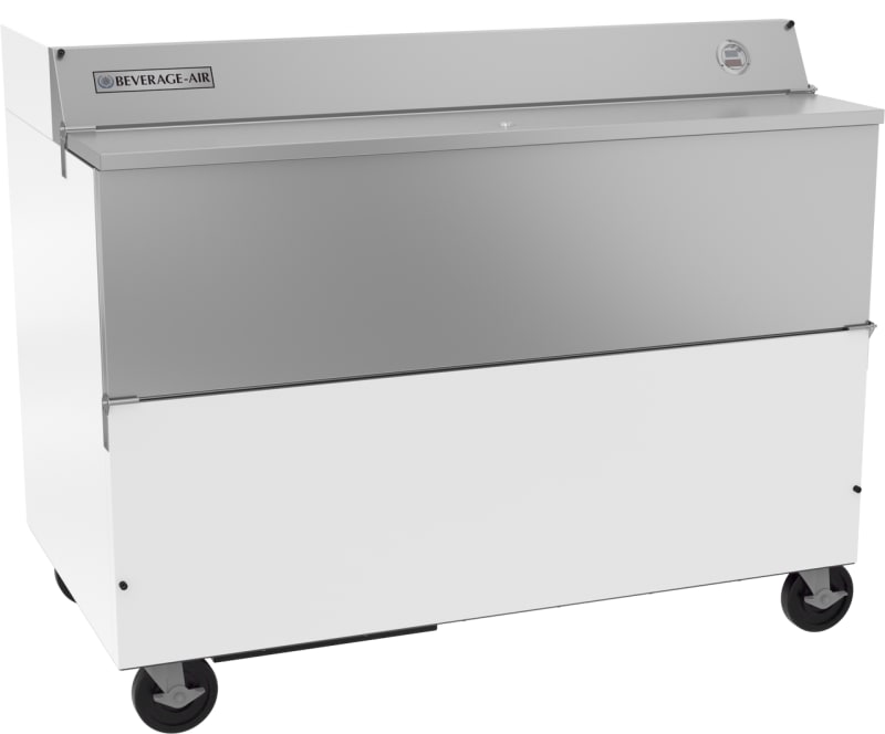Beverage Air SMF58HC-1-W 58" White Single Access Forced Air Milk Cooler