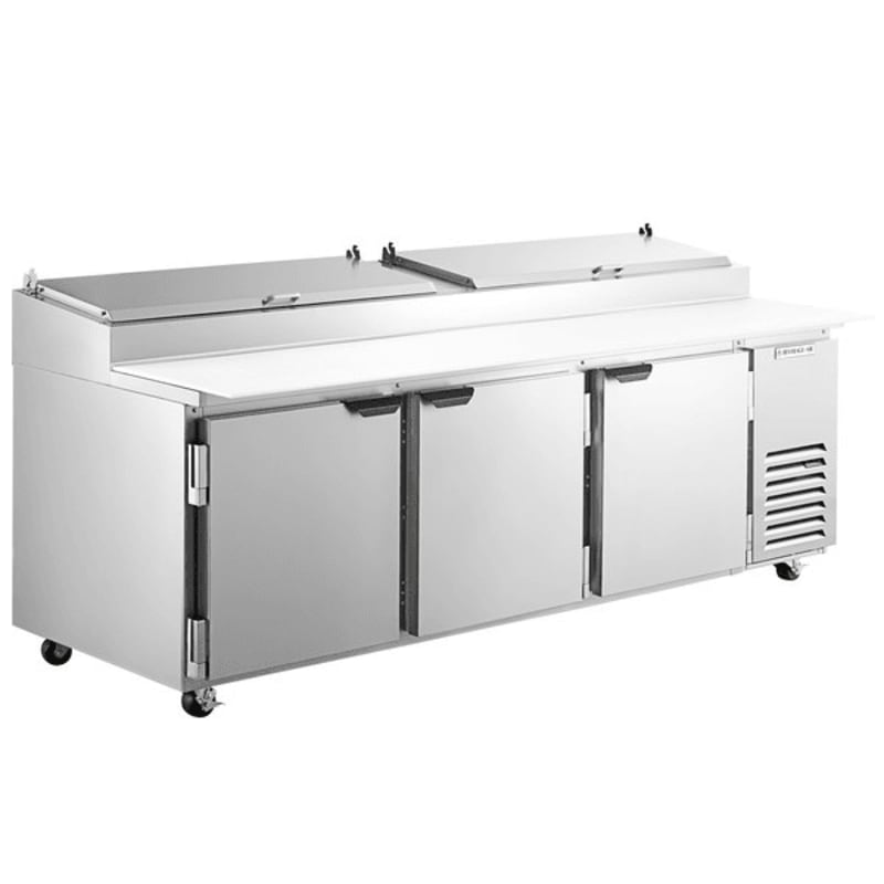 Beverage Air DP93HC 93" 3-Door Refrigerated Pizza Prep Table