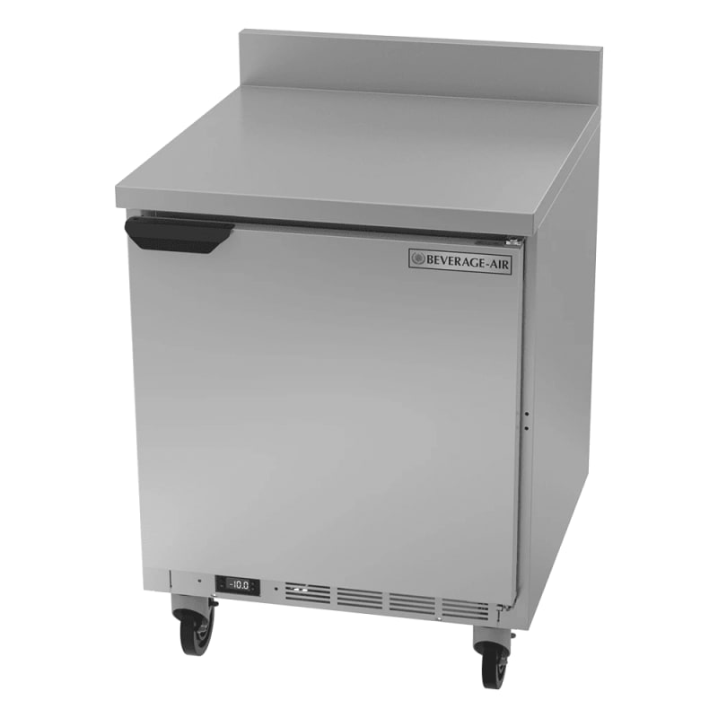 Beverage Air WTF27AHC 27" 1-Door Worktop Freezer with 4" Backsplash