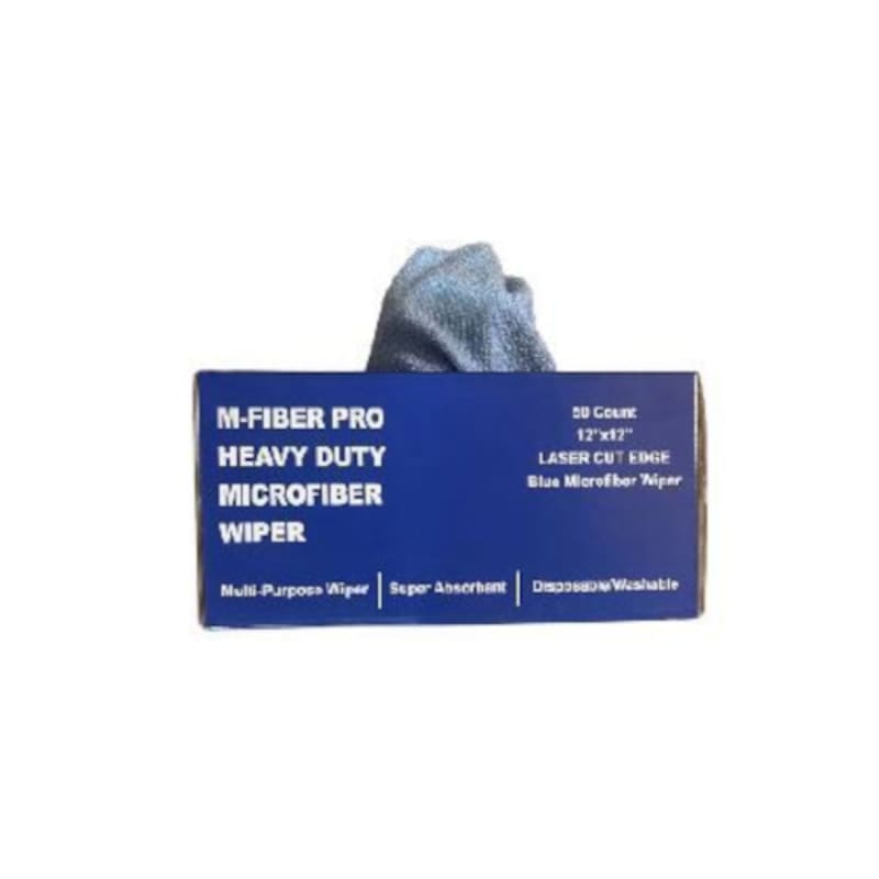 NuFiber CS-WIPER-BLU 12" x 12" Dispensed Microfiber Wiper Towels, Blue