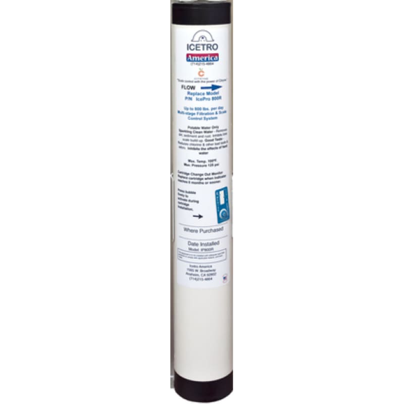 Icetro America IcePro 800R Replacement Water Filter Cartridge, For IcePro 800