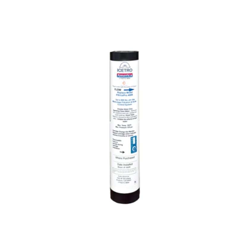 Icetro America IcePro 2500R Replacement Water Filter Cartridge, For IcePro 2500