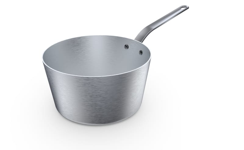 Vollrath 6611275 Wear-Ever Aluminum Tapered Sauce Pan, 2-3/4qt, Plated Handle