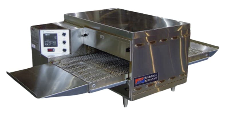 Middleby Marshall PS520E Electric Countertop Conveyor Oven - Single Stack, STD Single Belt, Electric, 240V, Discrete Digital Temperture and Speed Controllers