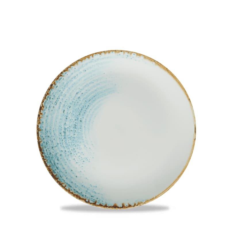 Churchill HAAMEVP61 Homespun Accents Aquamarine Evolve Coupe Plate 6.5"