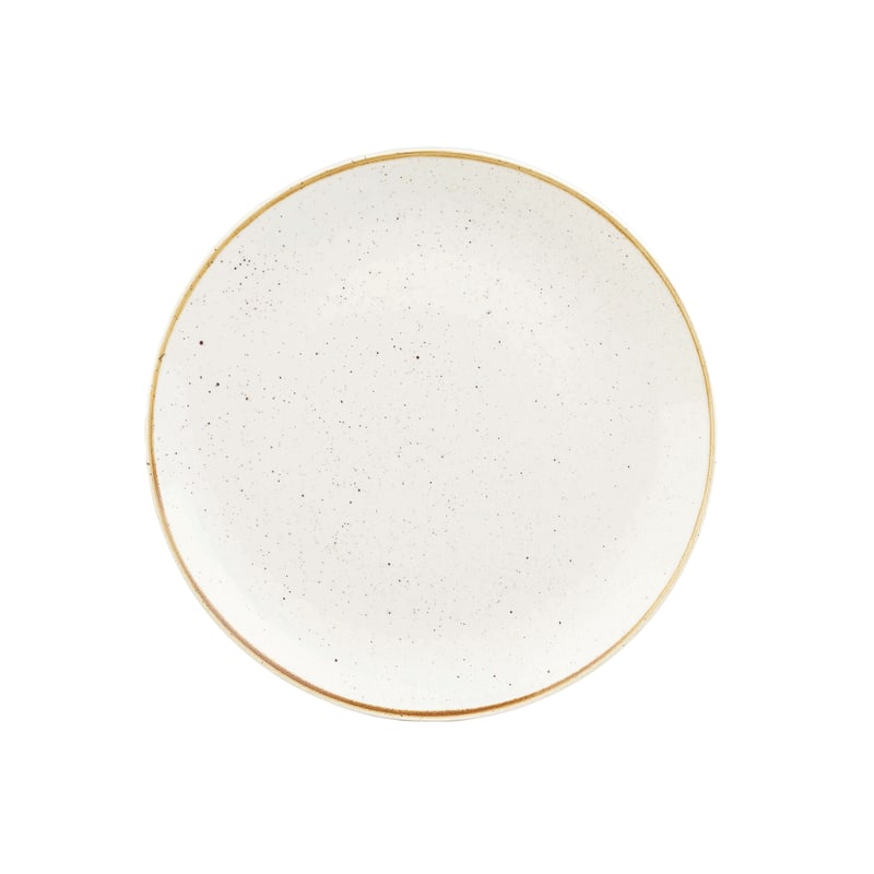 Churchill SWHSEV121 Stonecast Barley White Coupe Evolve Plate 12"