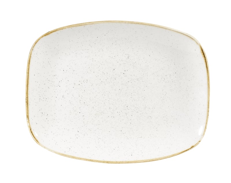 Churchill SWHSOBL31 Stonecast Barley White  Chefs Oblong Plate 10.3"X8"