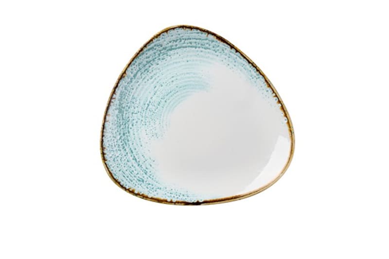 Churchill HAAMTR101 Homespun Accents Aquamarine Lotus Plate 10"