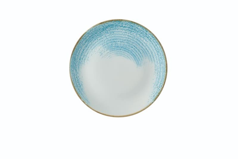 Churchill HAAMEV101 Homespun Accents Aquamarine Evolve Coupe Plate 10.25"