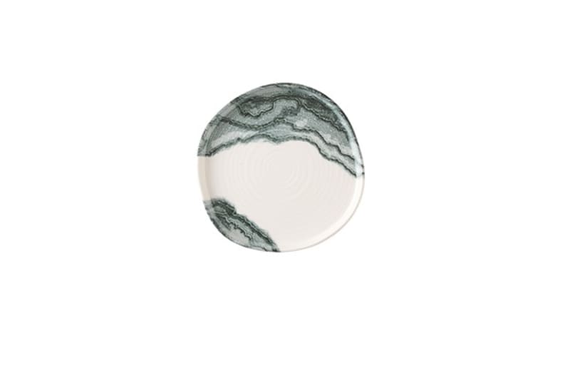 Churchill TDBKOW211 Tide Black Organic Walled Plate 8 1/4"