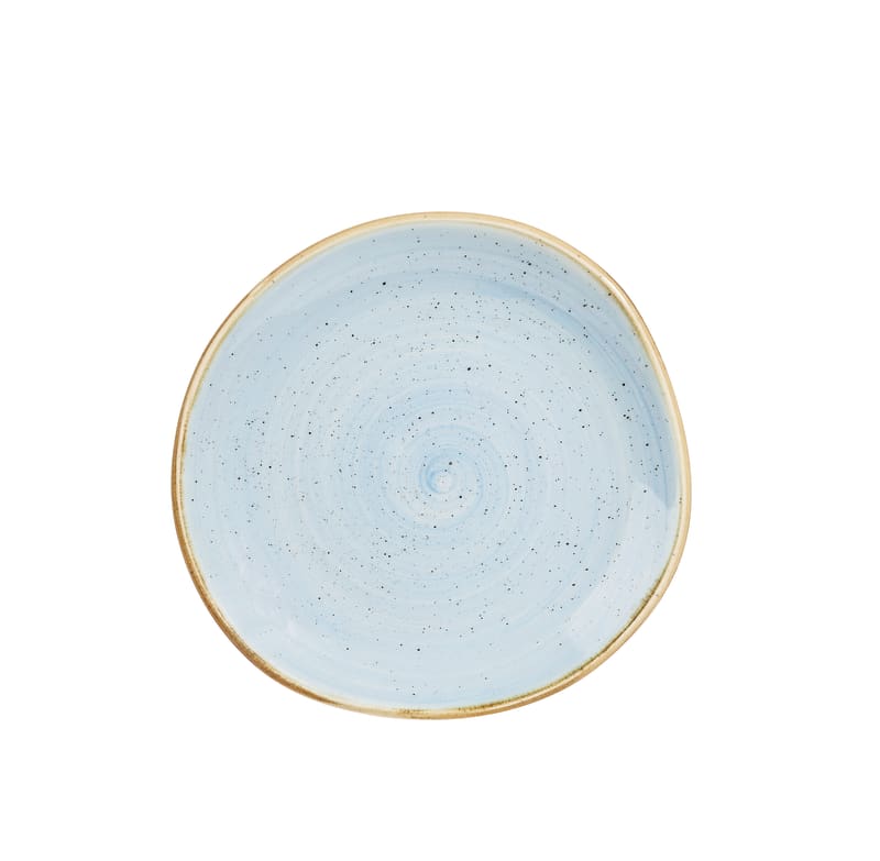 Churchill SDESOG7 1 Stonecast Duck Egg Round Trace Plate 7 1/4"