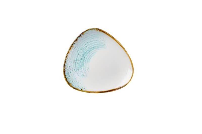 Churchill HAAMTR7 1 Homespun Accents Aquamarine Lotus Plate 7"