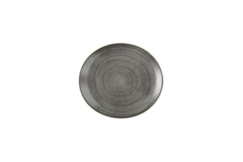 Churchill SRBLEVP81 Stonecast Raw Black Evolve Coupe Plate 8.67"