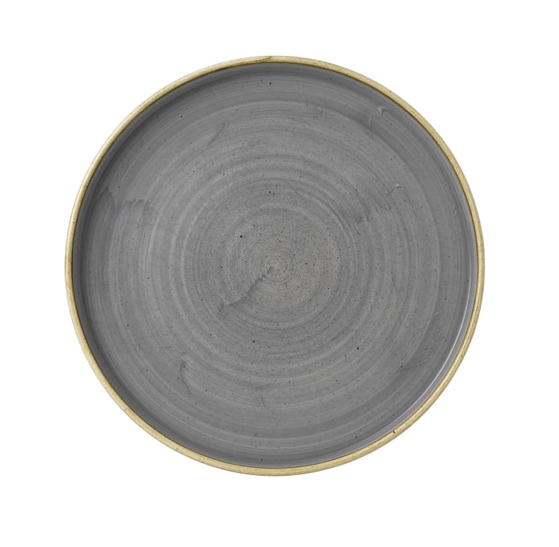 Churchill SPGSWP161 Stonecast Grey  Walled Plate 6.3"