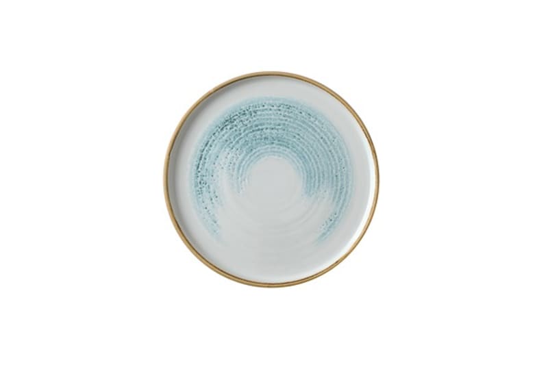 Churchill HAAMWP261 Homespun Accents Aquamarine  Walled Plate 10 2/8"