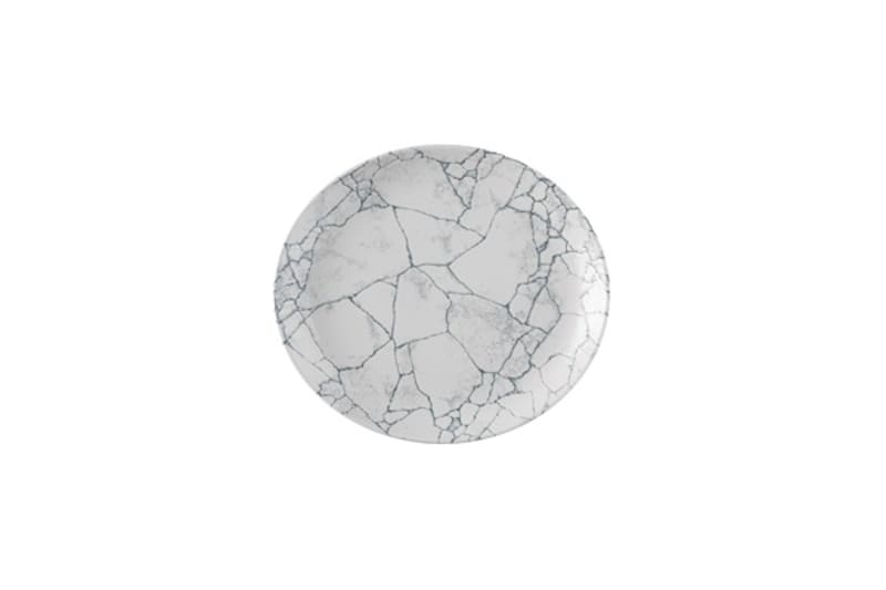 Churchill KTPGEV111 Studio Prints Kintsugi Pearl Grey Evolve Coupe Plate 11.25"