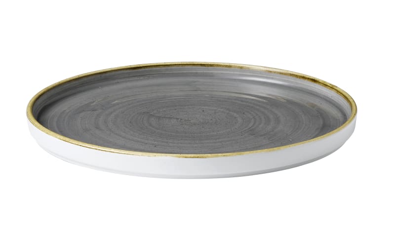 Churchill SPGSWP281 Stonecast Grey  Walled Plate 11"