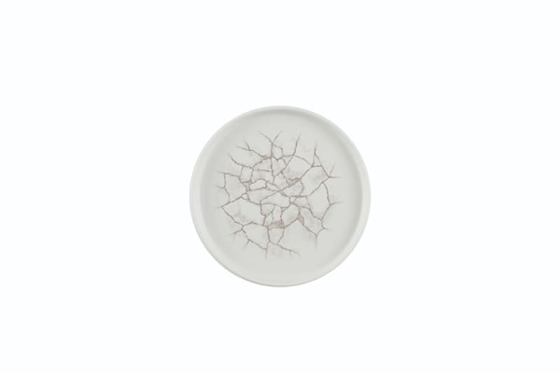 Churchill KTAGWP211 Studio Prints Kintsugi Agate Grey  Walled Plate 8.67"