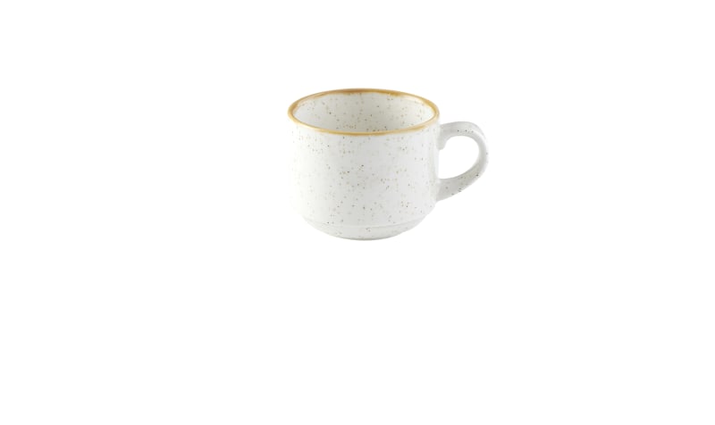 Churchill SWHSVSC81 Stonecast Barley White Profile Stacking Cup 8Oz
