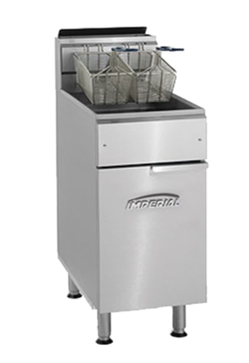 Imperial IFS-75-NAT Fryer 75lb Tube Fryer, Natural Gas, Stainless Steel