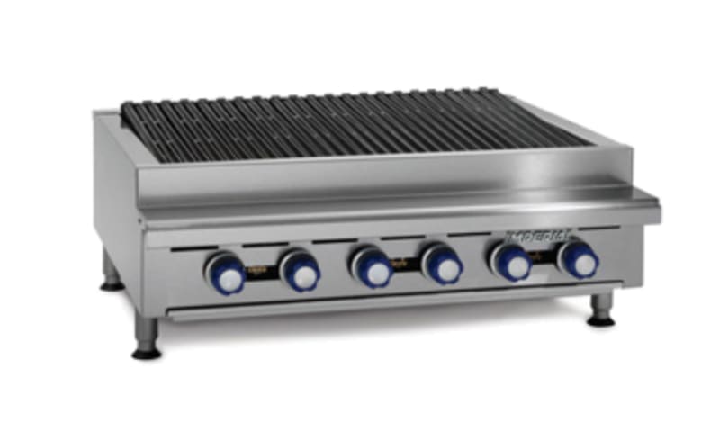 Imperial IRB-24 Charbroiler, Natural Gas, 24" Wide, 4 Burners, 60k BTU