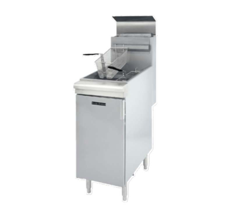 Black Diamond BDGF-90 Gas Fryer - (1) 40 lb Vat, Floor Model, Liquid Propane Stainless Steel