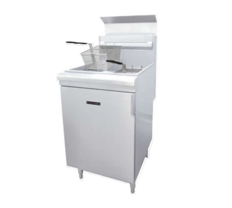 Black Diamond BDGF-150 Gas Fryer - (1) 70 lb Vat, Floor Model, Liquid Propane Stainless Steel