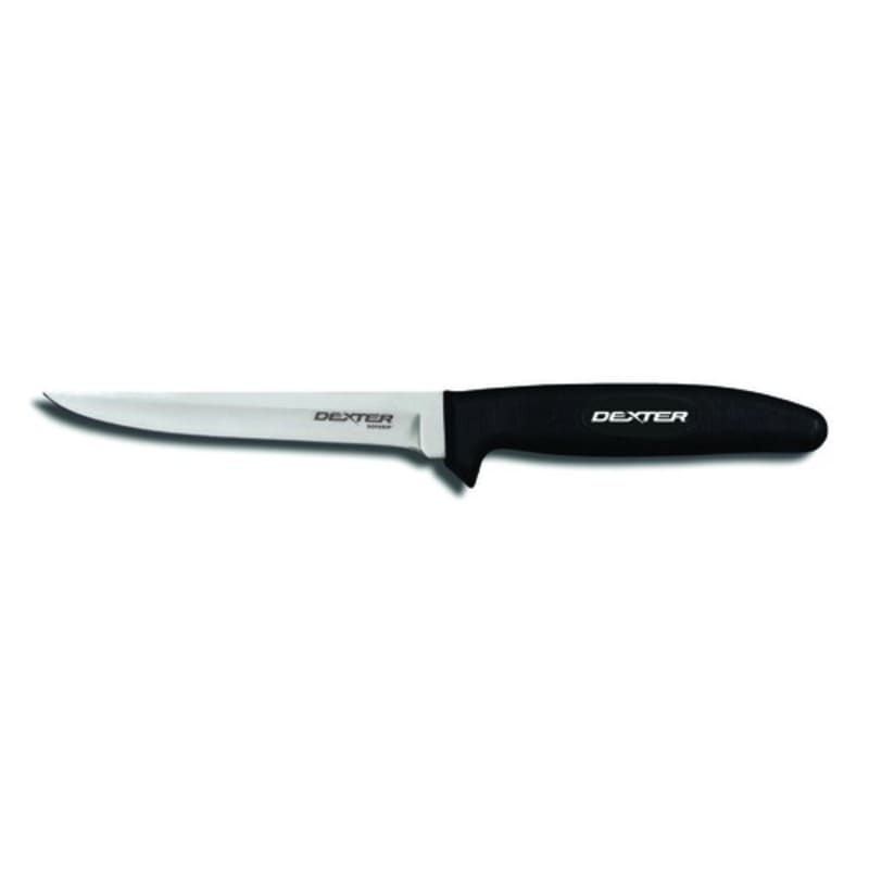 Dexter Russell P155WHG 11133 SofGrip 5 Inch High Carbon Steel Utility Deboning Knife With Soft Rubber Handle