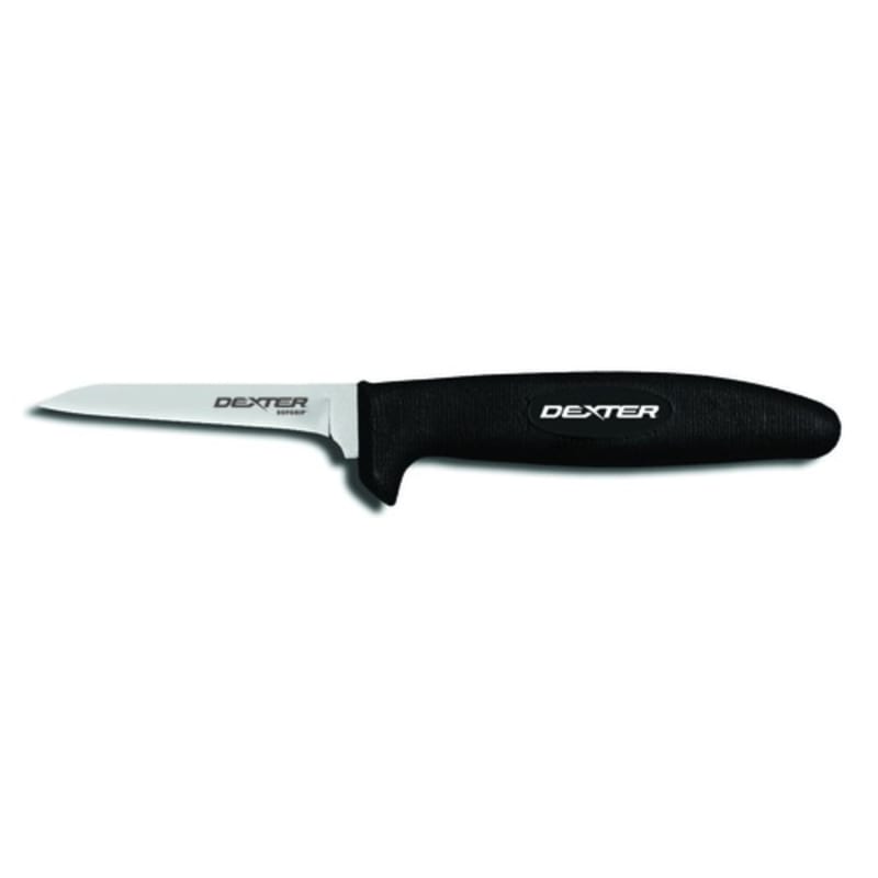 Dexter Russell P152HG 11103 SofGrip 3.25 Inch High Carbon Steel Clip Point Poultry/Boning Knife With Black Rubber Handle