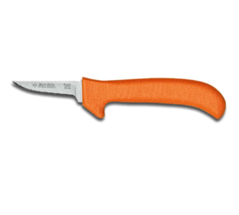 Dexter Russell EP151HG 11183 Sani-Safe 2.5 Inch High Carbon Steel Poultry Knife With Orange Handle
