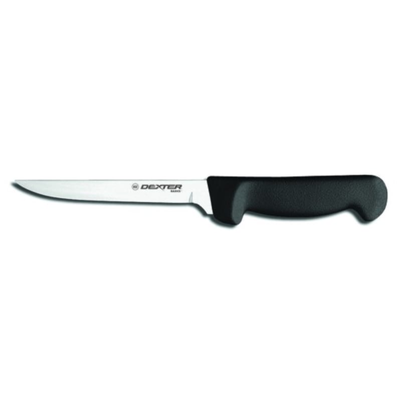 Dexter Russell P94821B 31617B Basics 6 Inch Stiff High Carbon Steel Narrow Boning Knife With Textured Black Handle