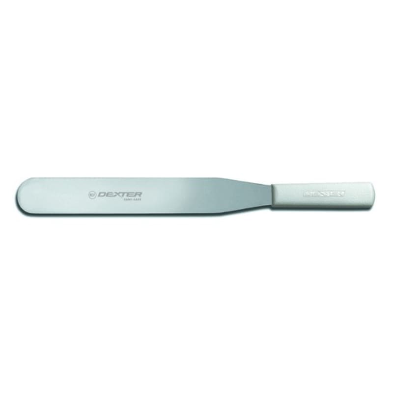 Dexter Russell S284-12PCP 19983 Sani-Safe 12" Long Stainless Steel Blade Baker's Spatula With White Textured Polypropylene Handle In Perfect Cutlery Packaging
