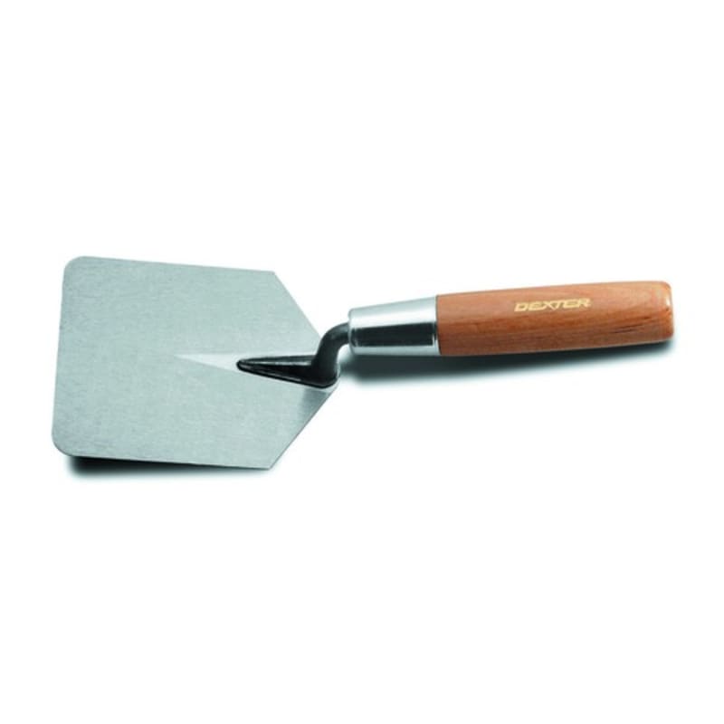 Dexter Russell 1515 16530 Traditional Collection 4" x 5" High Carbon Steel Blade Hamburger Trowel With Hardwood Handle