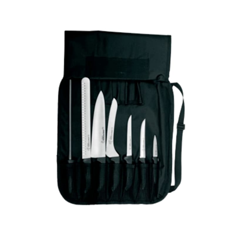 Dexter Russell SGBCC-7 20713 SofGrip 7-Piece Cutlery Set With Black Handles And Case