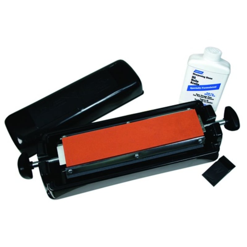 Dexter Russell EDGE-15 07946 11 1/2 Inch Wide Tri-Stone Sharpening System With Oil