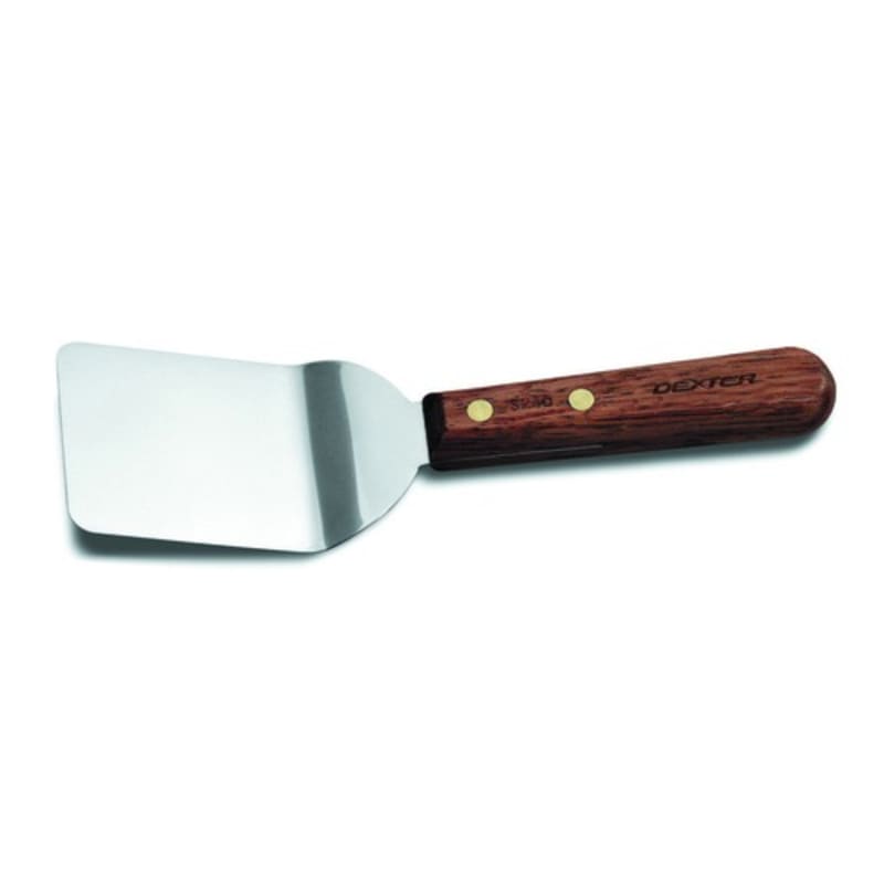 Dexter Russell S240 16201 Traditional Collection Offset 2 1/2" Stainless Steel Blade Mini Turner And Server With Rosewood Handle