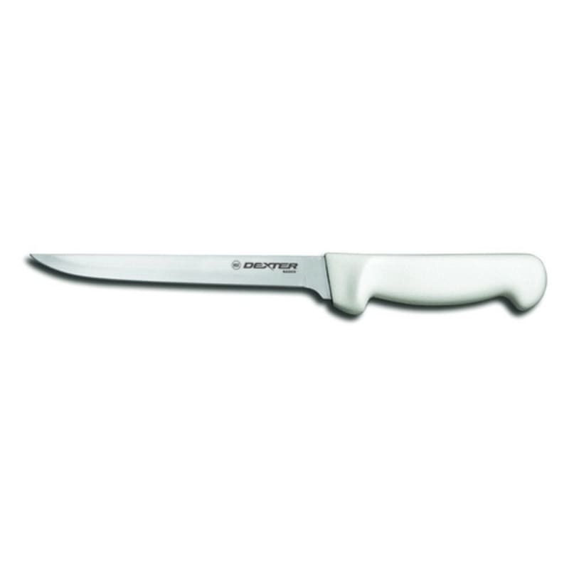 Dexter Russell P94813 31609 8 Inch Narrow High Carbon Steel Fillet Knife With Textured White Handle